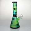 10" Sandblast Glass Bong Hookah Beaker Bongs Water Pipes Ice Catcher Oil Dab Rig Recycler Tobacco Smoking Pipe 14mm Bowl Downstem