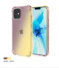 Gradient Colors Airbag Soft Clear Cases Funda antichoque para iPhone 12 11 Pro MAX XS XR Samsung Note 20 Ultra S20