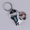 12 styles Keychains vierges pour sublimation Round Love Key Chain Iewelry Thermal Transfer Printing DIY MATÉRIAU BLANQUE CONSUBRES5282924