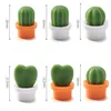 6 pièces Cactus réfrigérateur aimant réfrigérateur autocollant Succulent magnétique ensemble mignon résine plante ornement maison cuisine décoration