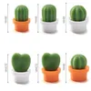 6pcs Cactus Fridge Magnet Refrigerator Sticker Succulent Magnetic Set Cute Resin Plant Ornament Home Kitchen Decoration5397503