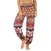 Femmes Casual Loose Hippy Yoga Pantalons Leggings pour hommes et femmes Hippie Boho PJs Lounge Pantalons de plage Impression Pantalons de yoga 2021 H1221