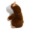 Konuşan Hamster Fare Pet Peluş Oyuncak Teslim Konuşma Ses Kayıt Ses Kayıt Hamster Eğitim Oyuncak Çocuk Hediyeleri 15 CM LJ201126
