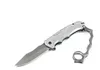 1Pcs High Quality FA66 Knukle Flipper Folding Knife 3Cr13Mov Gray/Black Titanium Coated Drop Point Blade Steel + Aluminum Handle Knives
