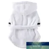 Chien de chat Bathroble Chien Pyjamas Vêtements de sommeil intérieurs pour animaux de bain doux pour animaux de bain Séchage des vêtements de serviette super absorbante