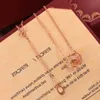 Trinity series Factory direct s luxury diamonds Pendant necklaces 2021 new brand designer Top quality popular Lettering 18k br298a