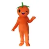 Halloween Cute Pomarańczowy Maskotki Kostium Najwyższej Jakości Kreskówki Owoce Anime tematu Postać Dorośli Rozmiar Boże Narodzenie Urodziny Party Outfit