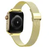 Cinturini intelligenti per cinturino Apple Watch Stretto in acciaio inossidabile milanese 38/40 42/44 mm