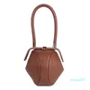 leather bag women's niche design wonton bag handbag fashion wonton dumpling Satchel