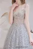 New Sexy Princess High Neck Crystal Lace A-Line Formal Evening Dresses 2021 Beading Ruffles Floor-Length Cocktail Prom Party Gowns 11