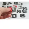 3D MATT Black Trunk Letters Padge Emblems Emblems Sticker لـ GLC43 GLC63 GLC63S V8 V12 BITURBO AMG 4MATIC9892445
