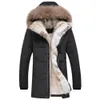 Autumn and winter couples down jacket Korean edition fashion casual men and women stand collar in the long hooded leisure ja 210818