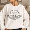 Outer Banks North Carolina Sweatshirt Pogue Life Hoodies Paradise On Earth Hoodie Obx Crewneck Sweatshirt Top 210910
