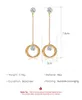 New earrings, simple and long style, multi-layer ring crystal earrings, light luxury style goddess tassel earrings