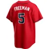 2021 Marcell Ozuna Jersey 5 Freddie Freeman 7 Dansby Swanson 13 Ronald Acuna Jr. 1 Ozzie Albies Mike Soroka Baseball Jerseys