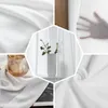 Tende per tende Pittura a inchiostro Bambù Tulle bianco e nero Tende per finestre trasparenti per soggiorno La camera da letto Modern Voile Organza DrapesCurt