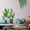 Eukaliptus liście rośliny naklejki ścienne do sypialni dla dzieci kreatywne zdejmowane skórka naklejka sztuka malowidła ścienne salon sofa sofa