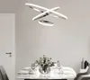 Chrome vergulde Moderne LED Hanglampen voor Dineren Kamer Woonkamer Nordic Lamp Moderno Luster 4/3/2/1 Ringen Hanglamp