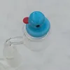 Verre coloré mignon Carb Caps Mini fumeurs Accessosires Duck Cap Herb Wax Dab Tools Oil Rigs DCC01