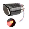 Manifold 부품 LED 라이트 자동차 배기 머플러 팁 아울렛 전문 쉬운 설치 범용 자동 액세서리 스테인레스 스티