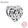 Fit Original Pandora Charms Armbänder 925 Sterling Silber Brief Mutter Sohn Liebe Herz Zirkonia Stein Perlen Mom Berloque 2019 Q0531