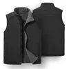 Men Autumn Thick Sleeveless Vest Jacket WaistCoat Men's Winter Casual Warm Vests Outwear Fleece 5XL 210925