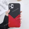 Fashion Designer Phone Cases for iPhone 15 15pro 14 14pro 14plus 13 12 11 pro max Xs XR Xsmax Patent Leather Card Holder Cellphone Cover with Samsung Note20 S22 S23 ultra