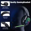 RGB Lighting ONIKUMA Gaming Headphones with Microphone X3 LED Backlit Headset Gamer USB/3.5mm Wired Earphones For PC PS4 Xbox Phone Luminous headsets