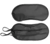 colorato nero rosso Sleeping Eye Mask Ombra Nap Cover Maschere bende Occhiali da trasporto aereo Strumento da viaggio Benda morbida in poliestere