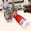 New Christmas Champagne Red Wine Bottle Cover Forester Bottiglie di vino stampate Borsa da tavola Dress Up Supplies