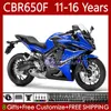 Honda CBR-650 CBR 650 CBR650 F 2011-2016 CBR650 F 2011-2016 CBR650 CBR650F 11 12 13 14 15 16 CBR 650F 2011 2012 2013 2015 2016 2015 2016 페어링 블루 블랙