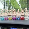 Car Perfume Bottle Pendant Essential Oil Diffuser Bag Clothes Ornaments Air Freshener Empty Glass Bottle