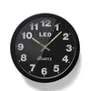 壁時計デジタル時計メタルLEDメカニズムクリエイティブリビングルームベッドルームサイレントホーム装飾Zegar Scienny Gift FZ482