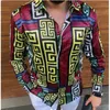 fashion print mens casual shirts turn down collar long sleeve camisa plus size 3xl lujo clothing top blusa spring autumn hawaii Homme Clothes wholesale sale shirt