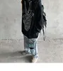 gotiska tjocka hoodies kvinnor kläder drake tryck tröjor hip hop kvinnliga hoodie streetwear punk djävul tryck vår lös 201203