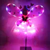 NOUVEAUTY LED LUMINE GIRL GIRL BANDERFLY AILIONS SET ÉCLAIRAGE AVEC SUCKING TUTU SHIRPT FAIRY BAND BANDEAU ÉCLAIRAGE DROIT COSTUME DE COSTUME DE COSTUME 2-8T