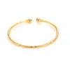 Can Open Fashion Dubai Bangle Jewelry 18 k Solid Fine Yellow Gold Gf Dubai Bracciale per donna Africa Arab Items Price Select Q0717