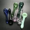 Pyrex Heady Glass Pipa a mano Multi colori Tubi di fumo Mini cucchiaio Strumento per tabacco Dab Rig Accessori per erbe secche HSP01