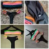 Полосатые лоскутные клады сексуальные бикини набор Bandeau Bangage Tie Back Women Swimsuit Thong Plus Tube вырезать New Hot