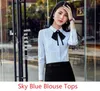 Blouses pour femmes Chemises à manches longues Femmes blanches élégantes et styles uniformes Mode féminine Blouse décontractée Tops Vêtements de bureau pour dames