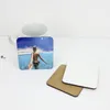 9 * 9cm Sublimation Coaster Trä Blank Table Mats MDF Värmeisolering Termisk överföring Cup Pads DIY RRE12926