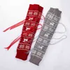 Nya Christmas långa stickade strumpor för Girls Ladie Winter Stick Socks Lår högt över knäet 211204