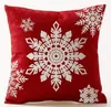 Housse de coussin de noël avec lettres rouges, taie d'oreiller imprimée en forme d'élan, taie d'oreiller en lin, vente en gros transfrontalière amazon, marque lgo personnalisée