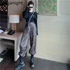 Moda Mulheres Leopardo Solto Pant Fresco Chic Streetwear Calças Meninas Coreano Calças de Pé largo Primavera Cintura Alta Pantalon 210601