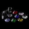 Beracky Rökning Platt Topp TERP Slopper Quartz Banger Nails With Diamond Caps 20mmod Slurper för glas Bongs DAB Rigs Pipes