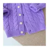 Vidmid Kids Girls Long Sleeve Cotton Kint 스웨터 코트 Chidlren 소녀 꽃 스웨터 아기 소년 소녀 니트 스웨터 P5438 Y1024