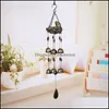 Decorative Aents Décor Gardendecorative Objects & Figurines Gift Copper Tubes Home Decor Bronze Window Metal Wind Bell Garden Hanging Orname