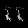 New Fashion Handmade 17*17mm Bird Parrot Earrings Stainless Steel Ear Hook Retro Small Object Jewelry Simple Design For Women Girl Gifts