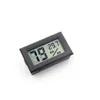 Ny svart / vit FY-11 Mini Digital LCD-miljö Termometer Hygrometer Luftfuktighetstemperaturmätare i rummet Kylskåp Icebox 328 S2