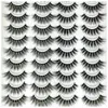 Nieuwe 20 paren/pack 3D mink valse wimpers 100% handgemaakte volledige strip oog wimpers natuurlijke lange crisse kriskras oog wimperverlenging nep wimper make -up